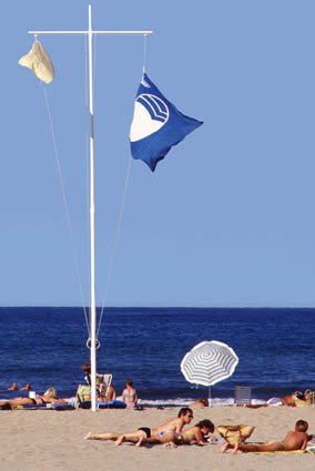 Blue flag beach